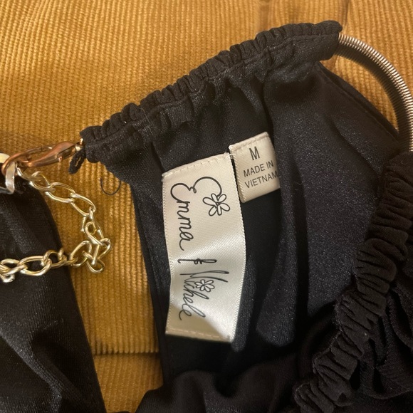 Emma & Michele Black Halter Maxi Dress - Picture 4 of 7